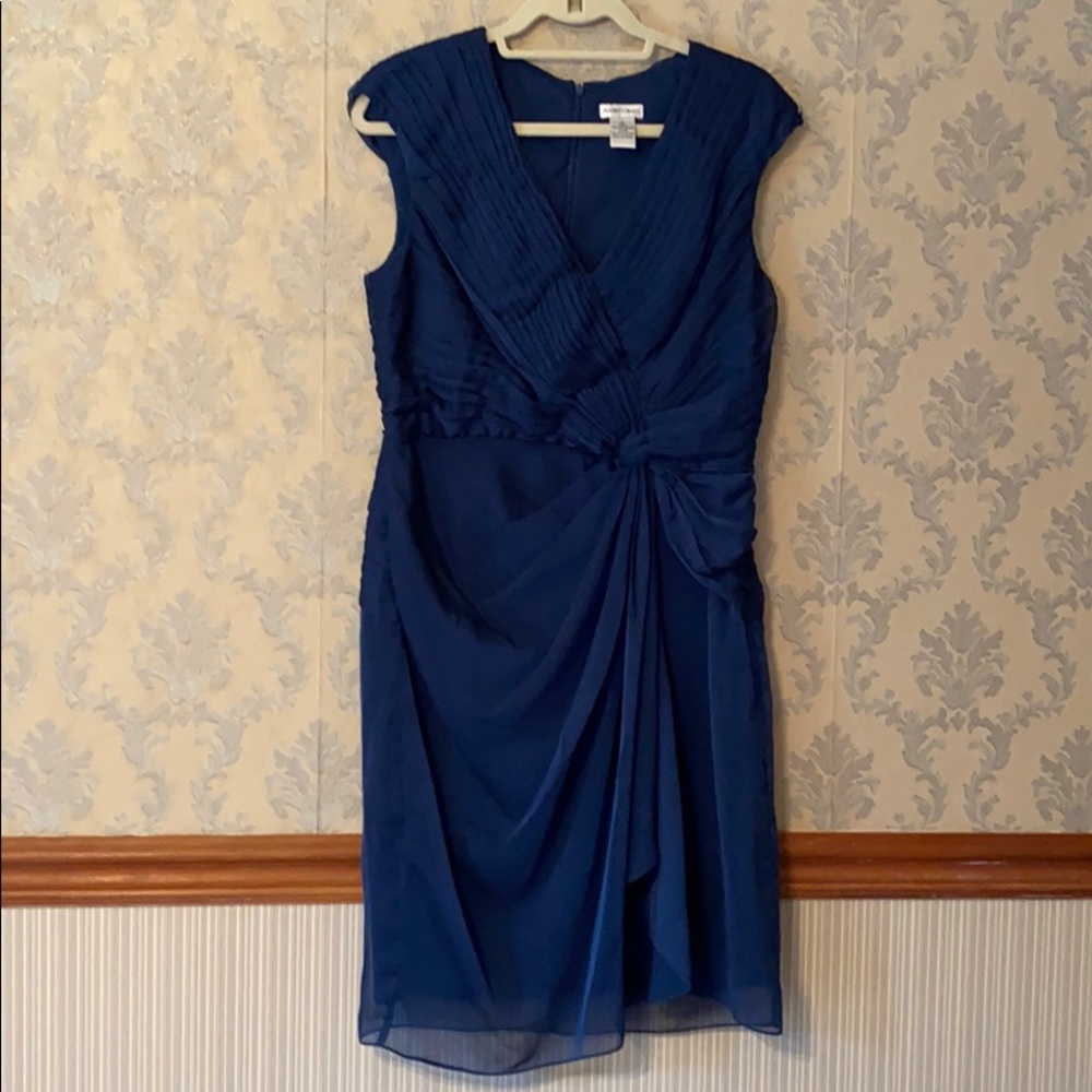 André Oliver Blue Ruffled Dress